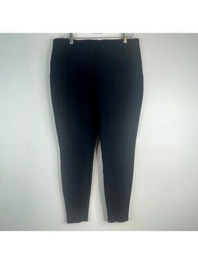 Chico's So Slimming Pants 2 Large Tapered Pull On Neutral Work Capsule Travel